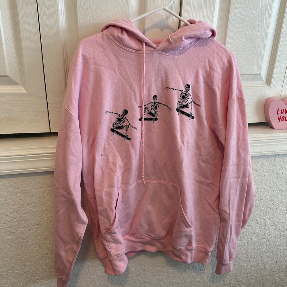 skeleton skateboard hoodie